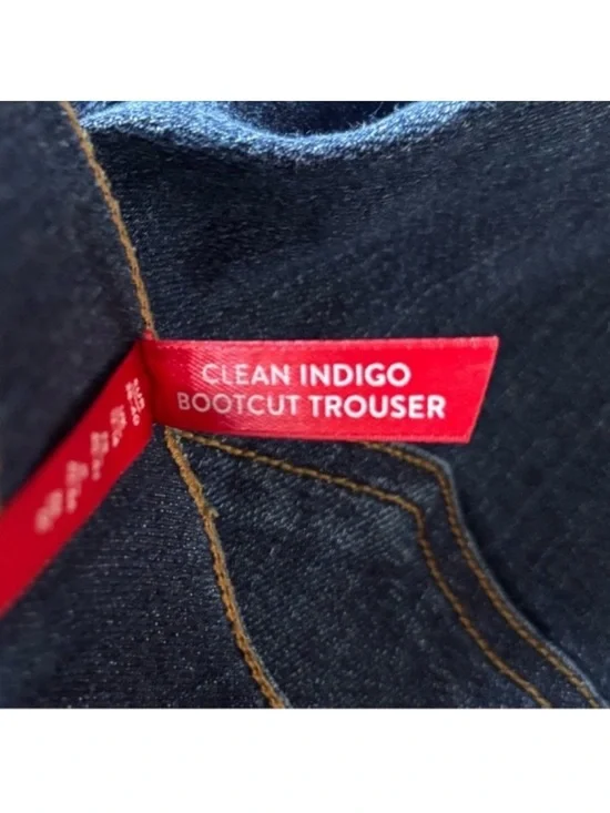 Spanx shapewear clean indigo blue wide bootcut classic trouser jean size medium - Picture 11 of 14